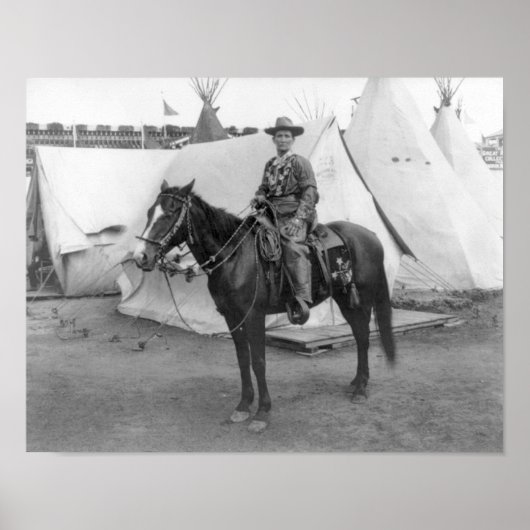 Martha Canary "Calamity Jane" on Horseback Poster (Vorne)