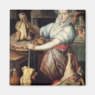 Martha, die Abendessen für Jesus vorbereitet Magnet