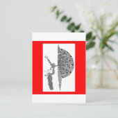 Martha Graham Dancing Postkarte (Stehend Vorderseite)