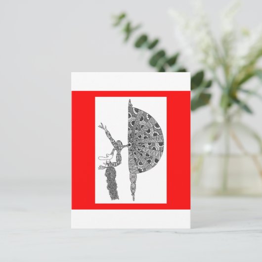 Martha Graham Dancing Postkarte (Stehend Vorderseite)