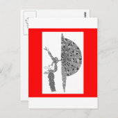 Martha Graham Dancing Postkarte (Vorne/Hinten)