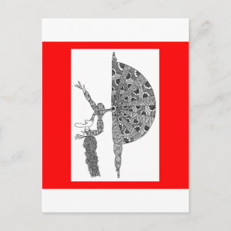 Martha Graham Dancing Postkarte