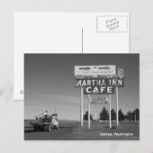 Martha Inn- George, Washington Postkarte (Vorne/Hinten)
