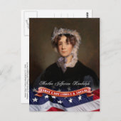 Martha Jefferson Randolph, First Lady der USA Postkarte (Vorne/Hinten)