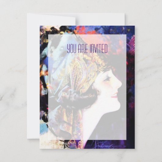 Martha Mansfield Einladung (Rückseite)