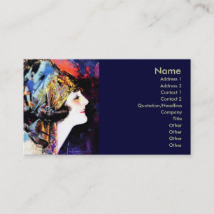 Martha Mansfield, Stummfilmstar Visitenkarte