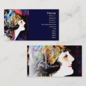 Martha Mansfield, Stummfilmstar Visitenkarte (Vorne/Hinten)