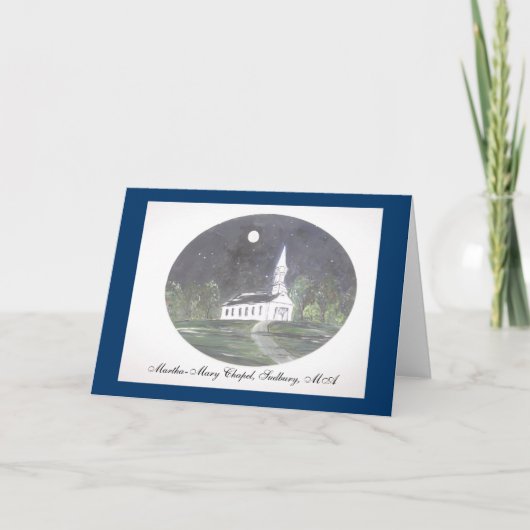 Martha-Mary-Kapelle, Sudbury MA Karte (Vorderseite)