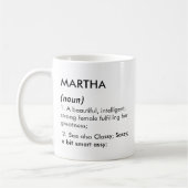 Martha name, Editable name, Custom name Kaffeetasse (Links)