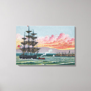 Martha’s Vineyard Kleine Eingewickelte Leinwand