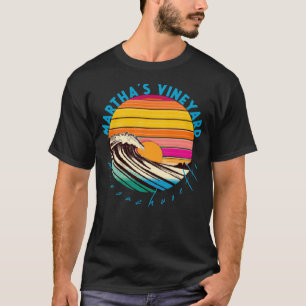 Martha s Vineyard Retro Massachusetts im Stil der  T-Shirt