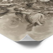 Martha und George Washington 1876 Poster (Ecke)