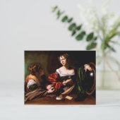 Martha und Mary Magdalene von Caravaggio (c 1598) Postkarte (Stehend Vorderseite)