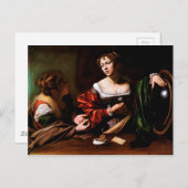 Martha und Mary Magdalene von Caravaggio (c 1598) Postkarte (Vorne/Hinten)