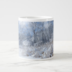 Marthaler Park Frozen Pond and Trees Jumbo-Tasse