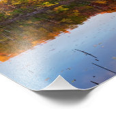 Marthaler Park Herbst- und Teichreflektionen Fotodruck (Ecke)