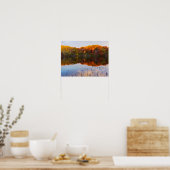 Marthaler Park Herbst- und Teichreflektionen Poster (Küche)