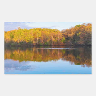 Marthaler-Park-Teich und Waldgebiete Rechteckiger Aufkleber