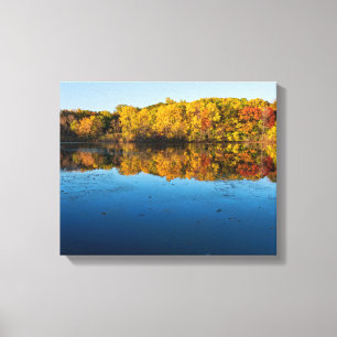 Marthaler Park Wälder und Reflexionen Herbst Leinwanddruck