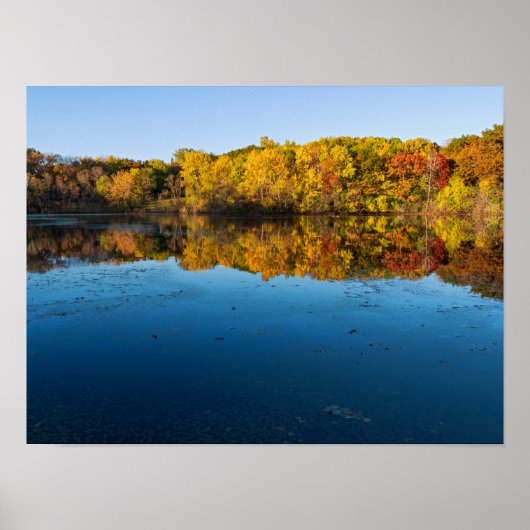 Marthaler Park Wälder und Reflexionen Herbst Poster (Vorne)