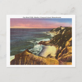 Martha's Gay Head Cliffs Vintag Postkarte