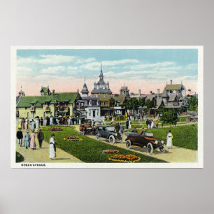 Martha's Vineyard, Ansicht der Ozean-Allee Poster