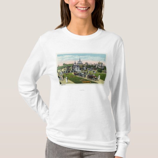 Martha's Vineyard, Ansicht der Ozean-Allee T-Shirt (Vorderseite)