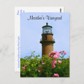 Martha's Vineyard Aquinnah Lighthouse Post Card Postkarte (Vorne/Hinten)