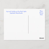 Martha's Vineyard Aquinnah Lighthouse Post Card Postkarte (Rückseite)