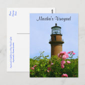 Martha's Vineyard Aquinnah Lighthouse Post Card Postkarte (Vorne/Hinten)