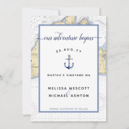 Martha's Vineyard Authentische Hochzeit Save The Date