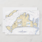 Martha's Vineyard Authentische Hochzeit Save The Date (Rückseite)