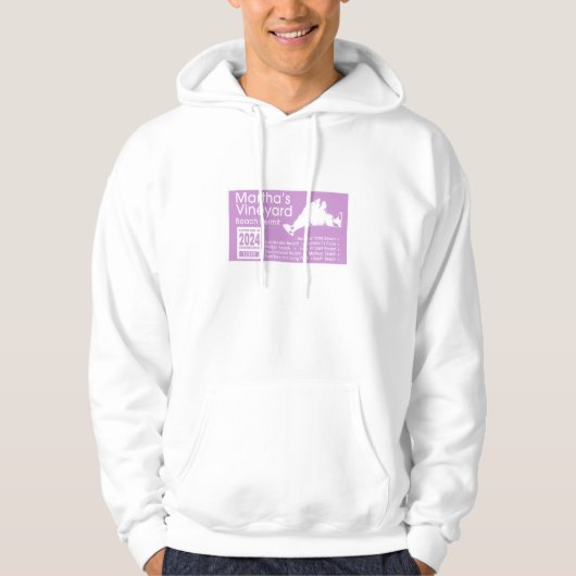 Marthas Vineyard Beach Permit 2024 Hoodie (Vorderseite)