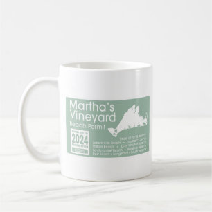 Marthas Vineyard Beach Permit 2024 Kaffeetasse