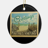 Martha's Vineyard Beach Vintage Keramik Ornament (Links)