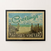 Martha's Vineyard Beach Vintage Puzzle (Horizontal)