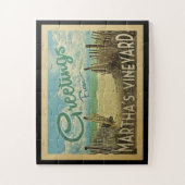 Martha's Vineyard Beach Vintage Puzzle (Vertikal)