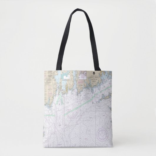 Martha's Vineyard blockiert Island Nautical Chart Tasche (Vorderseite)