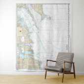 Martha's Vineyard blockiert Island Nautical Chart Wandteppich (Beispiel)