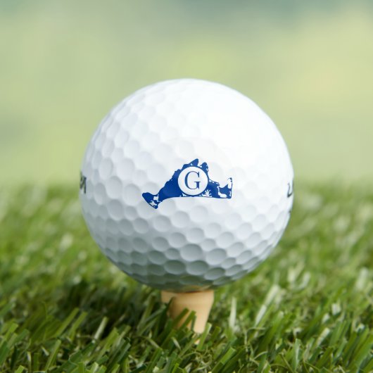 Martha's Vineyard Blue Monogram Golfball (Insitu T-Shirt)