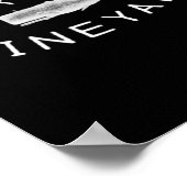 Martha's Vineyard Boating Coordinates Poster (Ecke)