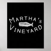 Martha's Vineyard Boating Coordinates Poster (Vorne)