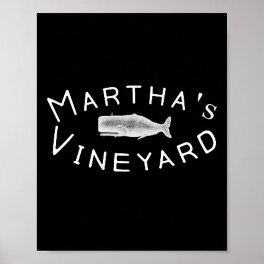 Martha's Vineyard Boating Coordinates Poster (Vorne)