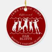 Martha's Vineyard Bridge Keramik Ornament (Hinten)