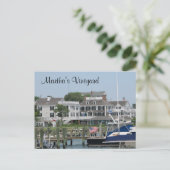 Martha's Vineyard Cape Cod, Edgartown MA Post Card Postkarte (Stehend Vorderseite)