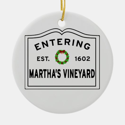 Martha's Vineyard Christmas Ornament (Vorne)