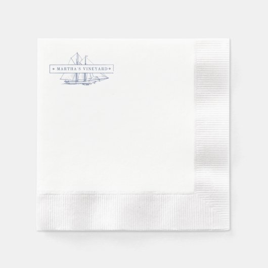 Martha's Vineyard Cocktail Napkin Serviette (Vorderseite)