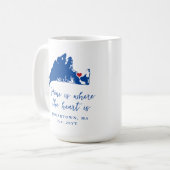 Martha's Vineyard Edgartown Housewarming Geschenk Kaffeetasse (Vorderseite Links)