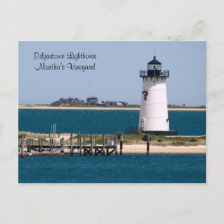 Martha's Vineyard, Edgartown Lighthouse Post Card Postkarte