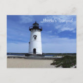 Martha's Vineyard Edgartown Lighthouse Post Card Postkarte (Vorderseite)